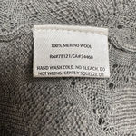 Eileen Fisher Medium Cardigan Knit Italian Yarn Merino Wool Grey Waterfall 3/4 Photo 12