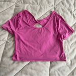 Nike  Size S/M Pink Women's Crop Top Twist Back - no tags Photo 1