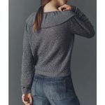 Maeve  Anthropologie Wool Blend Pointelle Cardigan Sweater Carbon Gray Medium Photo 1