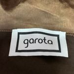 Garota Brown Silk Satin Long Sleeve Collar V Photo 4