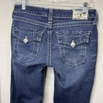 True Religion  Jeans Women's Size 29 Medium Blue Wash Low Rise Straight Leg Y2K Photo 4