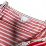 Victoria's Secret Crushed velvet  cropped red and white tank top with lace size M Photo 1