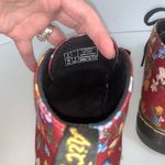 Dr. Martens  Burgundy Floral Boots Women Size 5 Photo 10