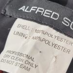 Alfred Sung Maxi Dress Womens 8 Black Ballet Top Taffeta Skirt V-Neck 3/4 Sleeve Photo 3