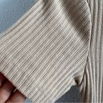 ZARA  Trafaluc Statem Button Neutral Rounded Neckline Y2K 90s Trendy Top US Small Photo 2