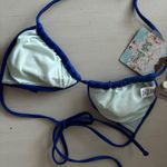 Luli Fama NWT SI SOY SIRENA - Scalloped Triangle Top electric blue Photo 4