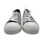FOCO Sneakers Womens Size 10 NY Giants Glitter Low Top Silver Blue Photo 5