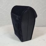 Valerie Stevens Velvet Evening Bag Small Black Braided Long Crossbody Strap Photo 3