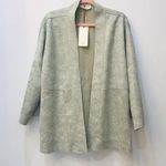 Solitaire Anthropologie  sage green cardigan Jacket Kimono Size Large Photo 4