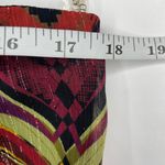 City Triangles Women's Aztec Mosaic Chiffon Multi Color Cut out Dress Size 13 Photo 6