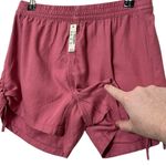 Madewell NWT Side Tie Shorts Women’s Size XS Autumn Berry Twill 4" Inseam Photo 4
