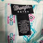 Wrangler ‎ Retro western pearl snap shirt teal women’s size XXL 100% cotton Photo 2