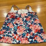 Lands' End Lands’ End women’s floral tankini swim  top size 10 . Photo 3