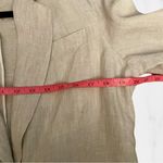 Nili Lotan Vintage Blazer Linen Tan Beige Sz 8 Photo 9
