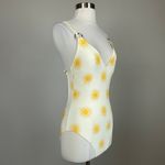 Kate Spade Women's Bathing Suit Size Small Yellow Print One-Piece Strappy Back Photo 1