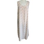 Haven Well Within Cupro Polka Dot Maxi Dress Vegan Silk Blush Pink Sz M Size M Photo 2