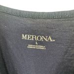 Merona  Size Large Tank Black Spaghetti Strap Adjustable Undershirt Layer Basics Photo 2