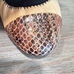 Louise et Cie Elainne Tan & Snakeskin Leather Ballerina Ballet Flats Size 8.5 Photo 11