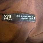 ZARA Brown Satin Corset w/Mock Wrap Attached Skirt Sold Out Size Medium Photo 12