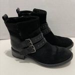 Clarks  Artisan Swansea Grove Motorcycle Biker Ankle Suede Heeled Boots Black 6.5 Photo 1