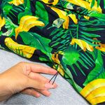 Old Navy  Tie Belt Square Neck Banana Print Midi Dress Size S Photo 3