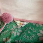 Teddy Fresh  Floral Jacquard Terry Dress Green Pink Flowers Size L Photo 2