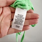 Abound NWT  Neon/ Lime Green Drawstring Cinched V-neck Front Tank Top Size XS Photo 4