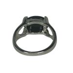 Black Stone Silver Ring Photo 5