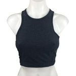 Outdoor Voices  Black High Neck Racerback Workout Athletic Cropped Top Size S Photo 0