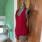 Bebe Red Lace Floral Halter Sexy Lolita Layering Bodysuit - Size M Photo 9