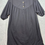 ZARA  Black‎ Cotton Sz S Shirt Dress Lagenlook Oversized Photo 0