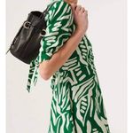 Ba&sh  Terence‎ Midi Dress in Green/White Size 2 Hawaiian Print Photo 1