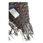 Filatess Multicolored Crocheted Como Italia infinity Scarf Brown Photo 6