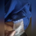 White Fox Boutique  Hoodie Sz S/M in Blue Cursive Photo 3