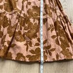 Saltwater Luxe  NWT Memphis Midi Dress Size Medium Rosewood Rust Floral Linen Photo 10