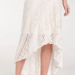 Willow & Clay Asymmetric Hem Lace Skirt Photo 0