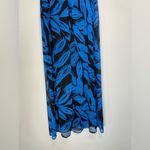 Lane Bryant  Strapless Maxi Dress Leaf Print Blue Feminine Party Vacay Chic 14/16 Photo 6
