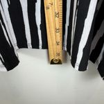 IC By Connie K Tunic Top Womens 3X Black White Striped Tie Photo 7