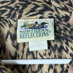 Northern Reflections Women's L Cheetah Print Long Sleeve Blouse Vintage Photo 6