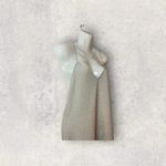 Divided H&M  Womens Large Sparkle Silver Backless Spaghetti Cross Back Mini Dress Photo 1