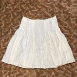 Loft Elegant White Pleated Skirt size 0 Photo 0