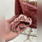 Altar'd State Altar’d State pink velvet butterfly print long sleeve crop top size small Photo 5