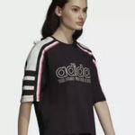 Adidas  The OG Tee DH4183 Black Ivory Pink Crew Neck Short Sleeve Top $40 VGUC XL Photo 10
