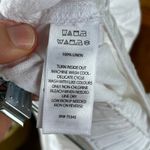 Nicole Miller  Women's White 100% Linen Cargo Joggers Size XL Photo 7