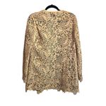 Ralph Lauren Black Label Tan Floral Lace Jacket Cardigan Designer Size 4 Photo 5