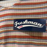 FRESHMAN 1996 Striped Shirt Mini Dress Size XS Pink Photo 6