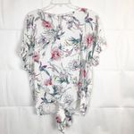 Buffalo David Bitton Buffalo 100% Viscose Short Sleeve Floral Top Size XL Photo 6