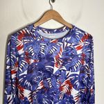 Silver Bait Fishing Gear performance tee Blue red white floral pattern Size L Size L Photo 2