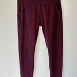 Abercrombie & Fitch Maroon Leggings Athletic Active Wear Gym Athleisure Workout Photo 0
