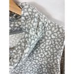 Rene Rofe Sleepwear Leopard Print Cowl Neck Sweatshirt Size Medium Gray Photo 2